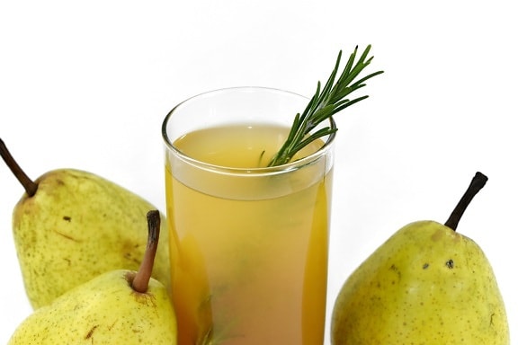 fresh, fruit juice, liquid, mint, pears, rosemary, vitamin C, beverage, food, fruit