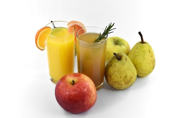 antioxydant, pommes, jus de fruits, organique, des poires, fruits mûrs, végétalien, vitamine C, vitamine, pomme