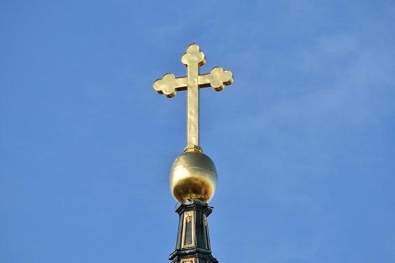 christianity, cross, gold, heritage, orthodox, building, architecture, religion, outdoors, church