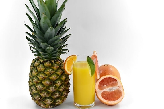 boisson, cocktail de fruits, pamplemousse, limonade, lime, vitamine C, ananas, produire, fruits, alimentaire