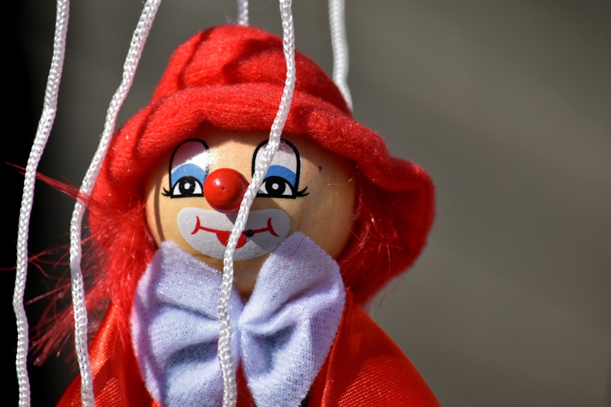 pagliaccio, bambola, divertente, fatto a mano, cappello, giocattolo, tradizionale, verticale, colore, lana