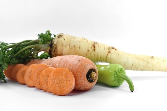 antioxidant, carrot, chili, minerals, parsley, vitamin C, vitamins, vegetable, food, root