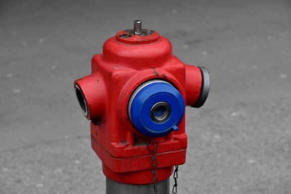 gietijzer, dichtbij, hydrant, voorwerp, rood, Straat, veiligheid, veiligheid, machines, stad