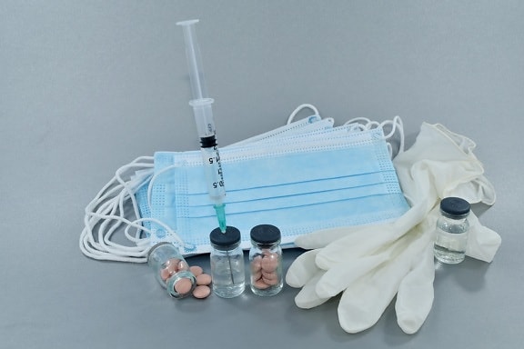 cure, gloves, influenza, injection, latex, pills, vaccine, medicine, medical, treatment