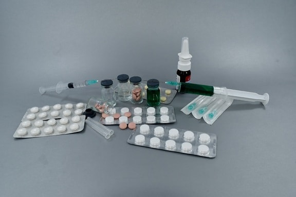 aspirin, cure, injection, injector, medication, pills, prescription, syringe, therapy, treatment