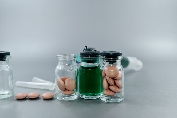 antibacterial, antibiotic, cure, serum, therapy, jar, pharmacology, treatment, medicine, health