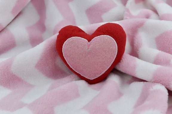 хлопок, сердце, сердцебиение, любовь, объект, розоватый, романтика, розовый, любовь, романтический