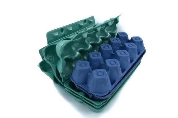 box, dark blue, dark green, egg box, green, industry, packages, polyester, products, plastic