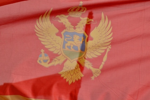Montenegro, democratie, vlag, land, Democratische Republiek, adelaar, embleem, heraldiek, patriottische, patriottisme