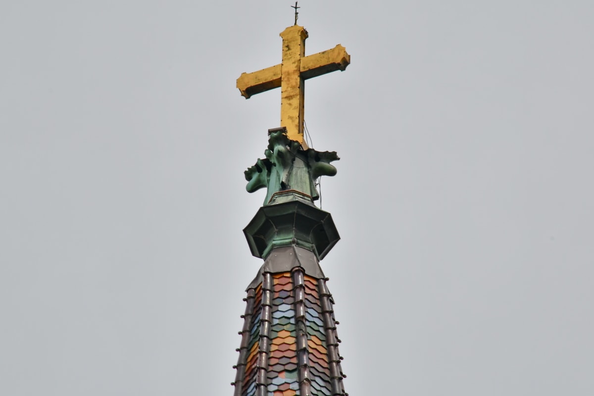 Καθεδρικός Ναός, καθολική, Χριστιανισμός, πύργος εκκλησιών, Σταυρός, Χρυσό, ορόσημο, ψηλός, δομή, Πύργος
