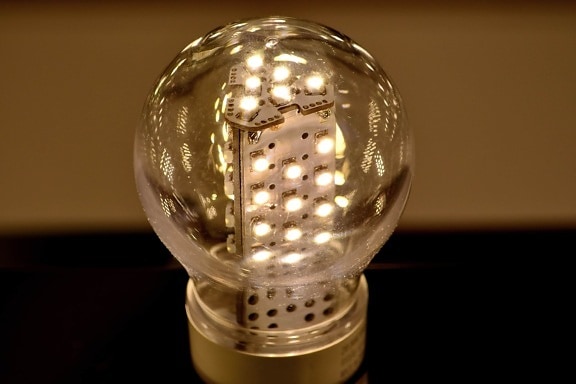 diodo, eficiência, eletricidade, iluminação, lâmpada de iluminação, transparente, glass, lâmpada, retrô, brilhando