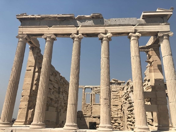 arkeologi, arkitektoniske stil, Hellas, tempelet, turistattraksjon, arkitektur, kolonne, statuen, landemerke, bygge