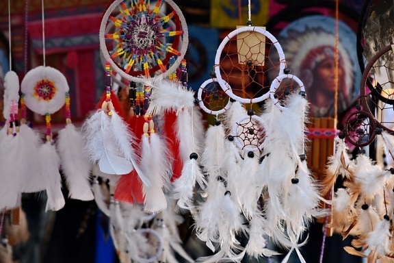 craft, craft fair, decoration, feather, handmade, indian, tradition, holiday, carnival, hanging
