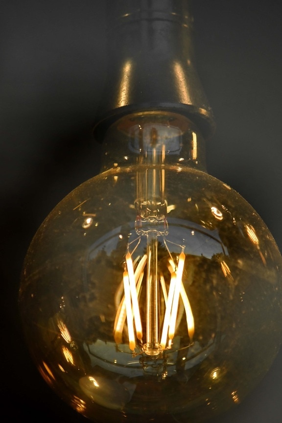 transparent, spänning, glödlampa, lampan, tråd, elektricitet, ljus, lysande, glas, ljusa