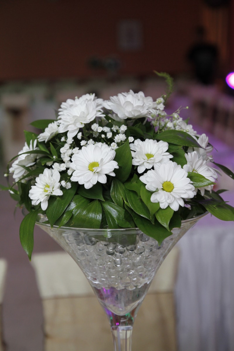 bouquet, décoration, verre, vase, fleur, fleurs, arrangement, plante, nature, feuille