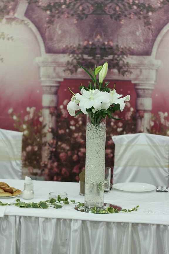 букет, вътрешна украса, интериорен дизайн, Лили, ваза, бели цветя, цветя, цвете, Подреждане, декорация