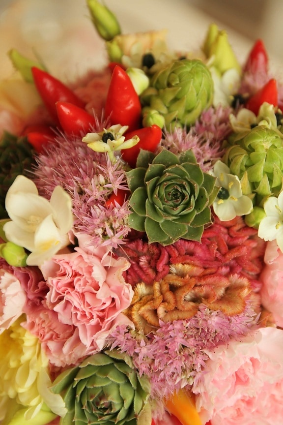 bouquet, colorful, decoration, arrangement, nature, wedding, flower, romance, leaf, rose