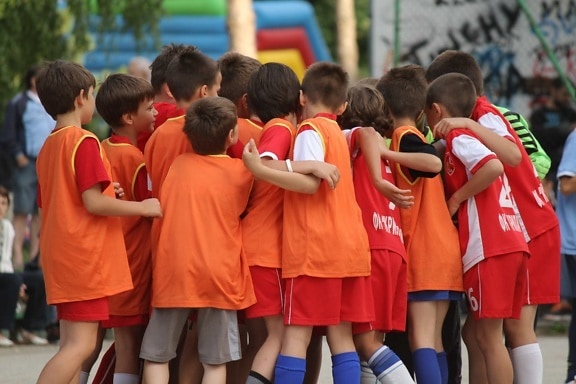 childhood, children, football, football player, sport, team, teamwork, soccer, people, competition