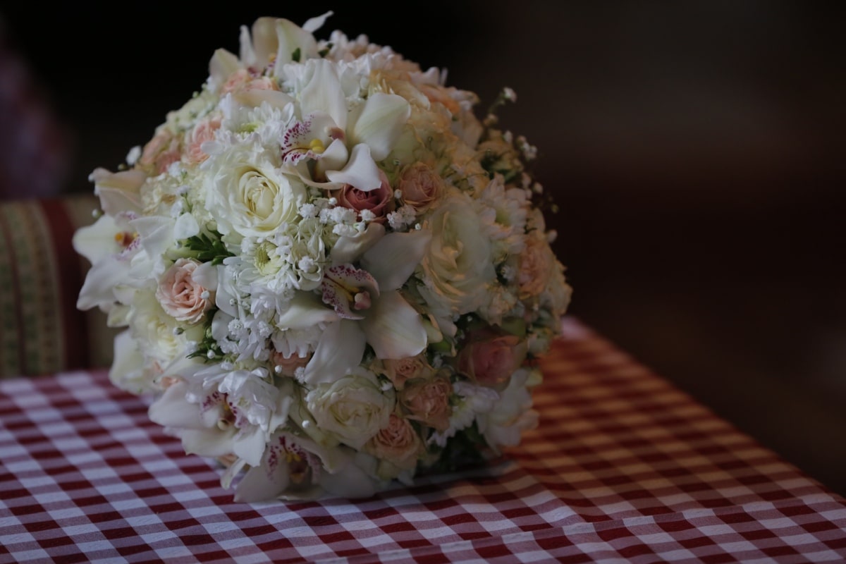 bouquet, interior, shadow, tablecloth, flower, love, rose, still life, nature, romance