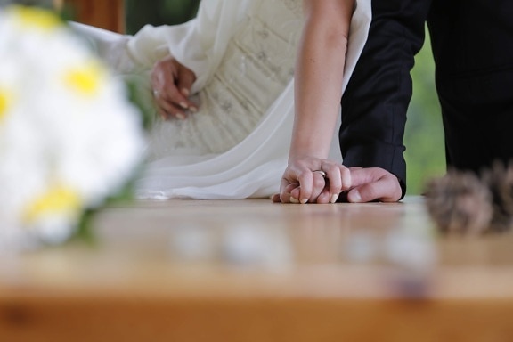 laying, leisure, relaxation, bride, groom, woman, wedding, love, engagement, blur