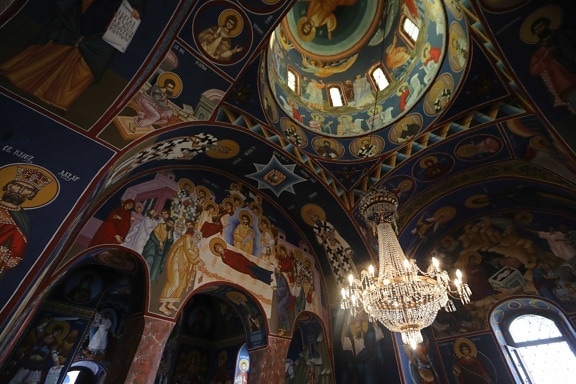 олтар, Византийски, катедрала, параклис, култура, купол, изящни изкуства, религиозни, духовност, стени