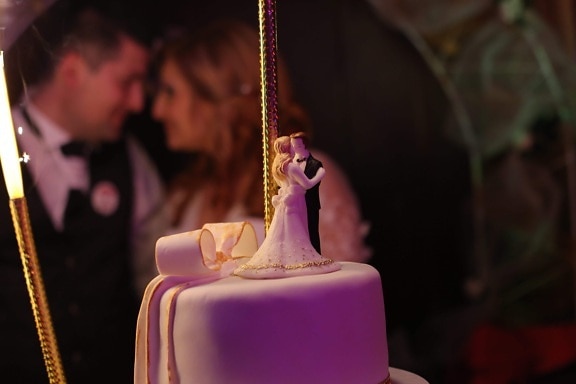 bride, groom, wedding cake, wedding, love, woman, candle, people, man, celebration