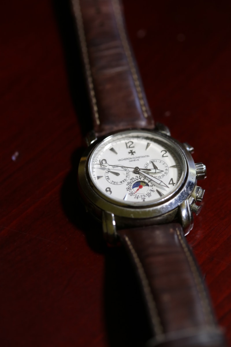 analogové hodiny, chrom, móda, kůže, luxusní, přesnost, styl, čas, náramkové hodinky, hodiny