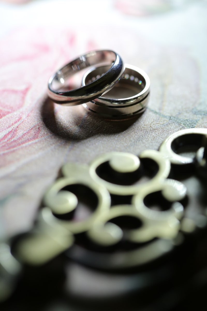 ajándék, arany, szerelem, gyűrűk, árnyék, szimbólum, Karikagyűrű, esküvő, ékszerek, hagyományos