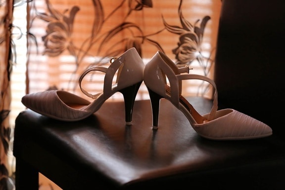 cadeira, artesanato, glamour, feito à mão, Sandália, sombra, sapatos, silhueta, estilo, branco