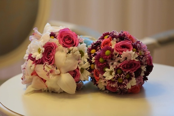 keanggunan, buatan tangan, dekorasi interior, bunga bakung, mawar, buket pernikahan, bunga, dekorasi, karangan bunga, percintaan