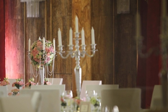 barroco, vela, candelero, ceremonia de, elegancia, hecho a mano, diseño de interiores, partido, boda, altar