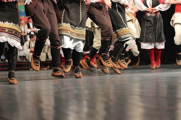 신발, 춤, 성능, 수 제, 전통적인, 극장, 사람들, 음악, 댄서, 여자