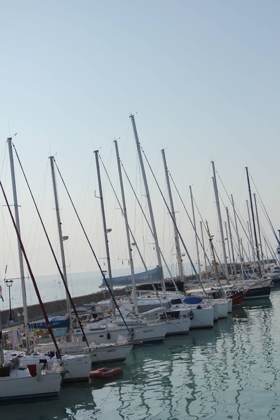 Yacht club, Hafen, Yachten, Segelboot, Mast, Meer, Boot, Yacht, Port, Wasser