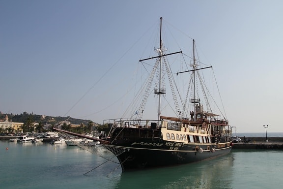voilier, port, historique, attraction touristique, voile, bateau, eau, pirate, voile, navire