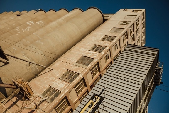 silo, tall, socialism, architectural style, workplace, concrete, architecture, building, outdoors, business