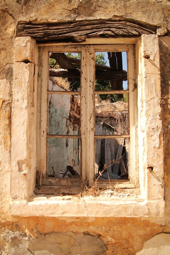 window, abandoned, ruin, decay, poverty, architecture, old, building, wall, house