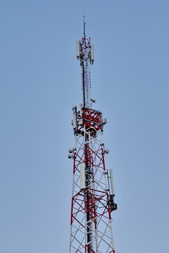 Funk-Empfänger, Radiosender, Radioantenne, Turm, Telekommunikations, Sender, Übertragung, drahtlose, hoch, Technologie