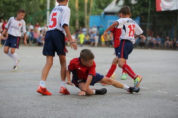 sport, injury, competition, football, foot, football player, ball, athlete, active, child