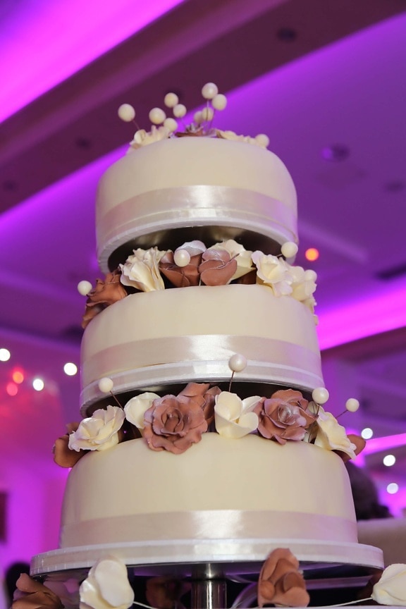 svadbena torta, kafeterija, elegancija, restoran, vjenčanje, torta, elegantan, čokolada, šećer, krema
