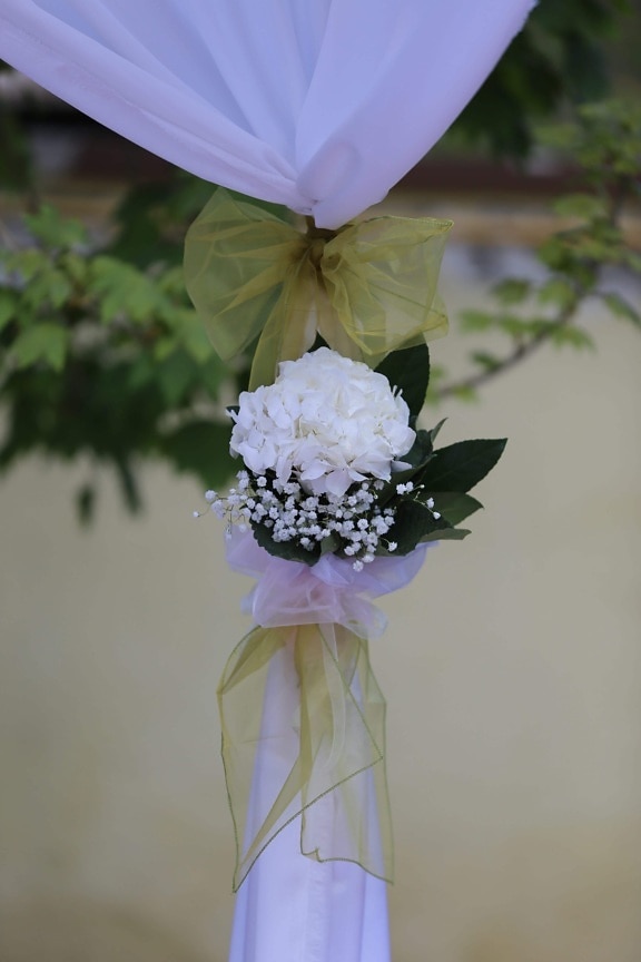 tơ lụa, hoa trắng, sắp xếp, hoa, đám cưới, bó hoa, cây bụi, thực vật, Hoa, buổi lễ