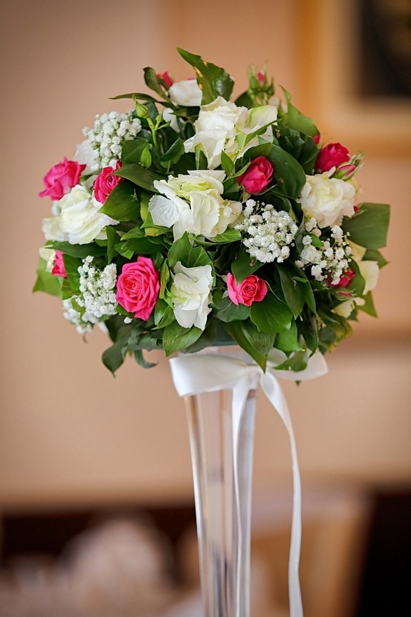 vaza, buket, vjenčanje, aranžman, priroda, cvijet, ruža, dekoracija, ljubav, romansa