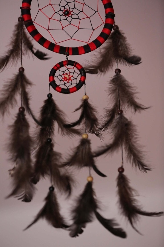 dream catcher, feather, hanging, dream, handmade, tradition, indian, art, craft, detail