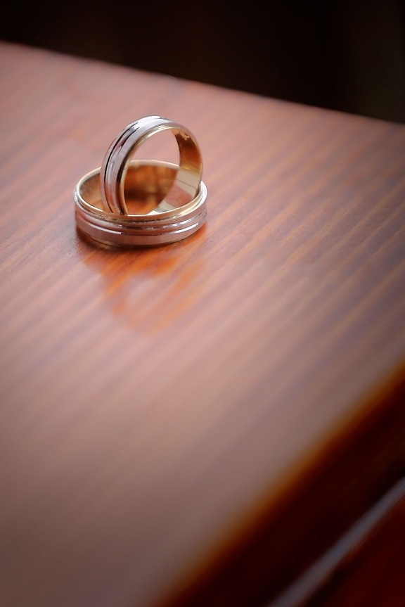 Злато, венчален пръстен, двойка, пръстени, бижута, сватба, пръстен, Любов, романтика, мъгла