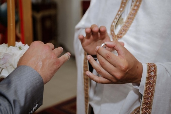 сватба, свещеник, венчален пръстен, мъж, съпруг, религия, младоженеца, церемония, хора, духовност