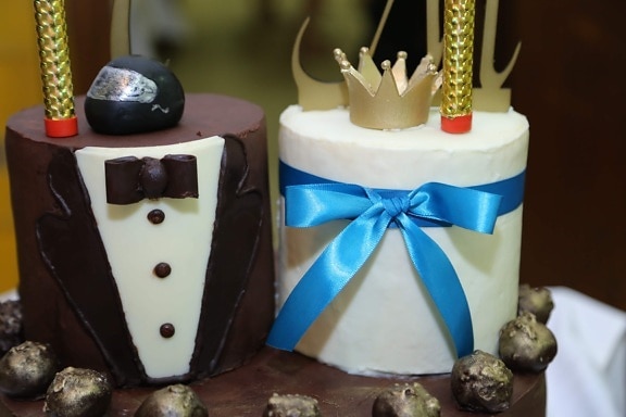 torta al cioccolato, torta di cerimonia nuziale, torta, Principe, Regina, Principessa, cioccolato, zucchero, caramella, delizioso