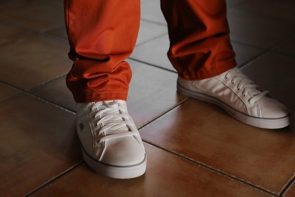 sneakers, white, elegance, pants, fashion, shoe, footwear, leather, shoes, people