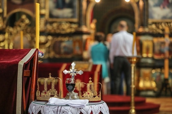 coronation, crown, baptism, christianity, orthodox, russian, structure, altar, religion, gold
