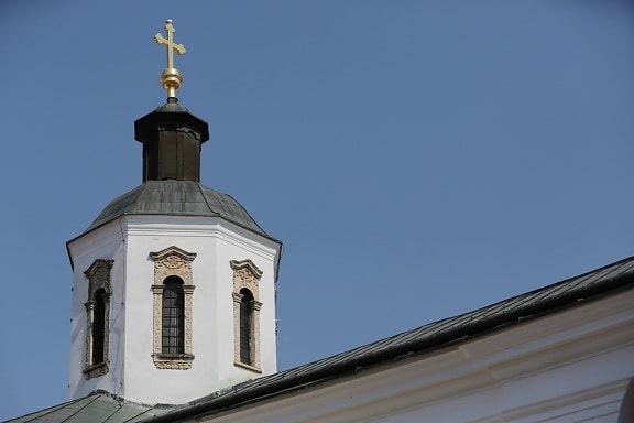 oro, Torre de la iglesia, Cruz, Monasterio de, religión, techo, Iglesia, arquitectura, construcción, cúpula