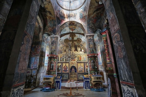 medieval, russian, orthodox, church, christianity, altar, chapel, icon, monastery, interior