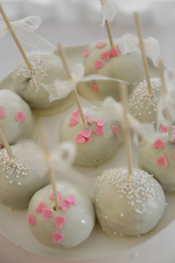 lollipop, chocolate, white, hearts, delicious, elegance, sticks, sugar, candy, traditional